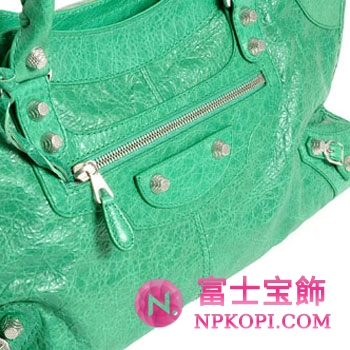 バレンシアガ（BALENCIAGA）ザ・ジャイアント パートタイム　レディースハンドバッグ　エメラルドグリーン　282009-D94JN-3725 
